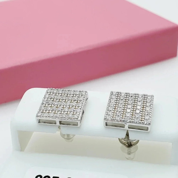 - "925 Sterling Silver Cubic Zirconia Earrings, U19254522 - Picture 10 of 11